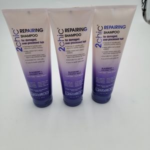 3x GIOVANNI, 2chic for Dry Damaged Color Treated Hair, 2Chich Repairing Shampoo